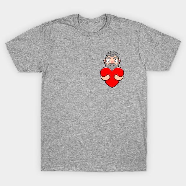 Hot Silver Daddy Hug T-Shirt by LoveBurty